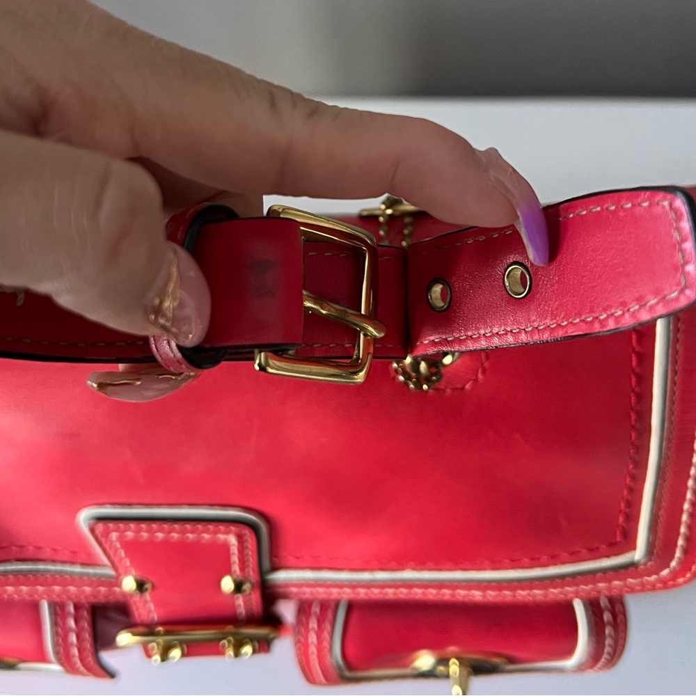 Coach Limited Edition 2006 Daphne Top Handle Satchel - Watermelon Leather - Picture 9 of 16